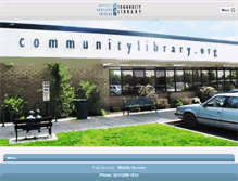 Tablet Screenshot of communitylibrary.org